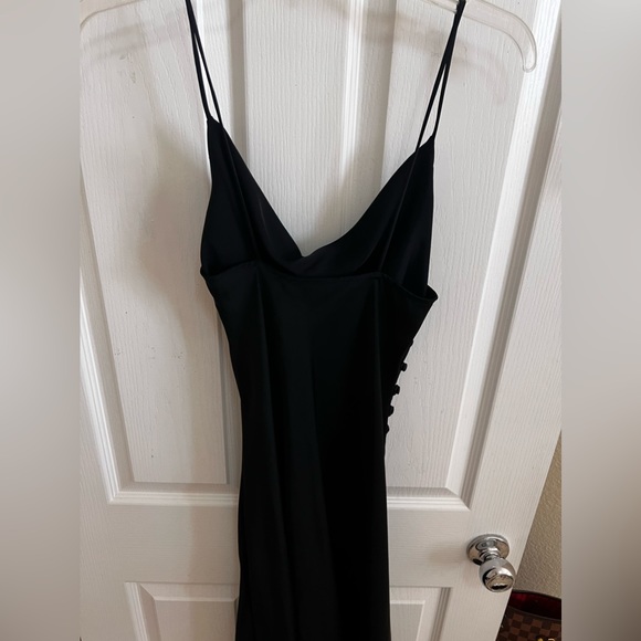 Zara Black Slip Dress Datenight DressOutfit Inspo - Picture 7 of 7
